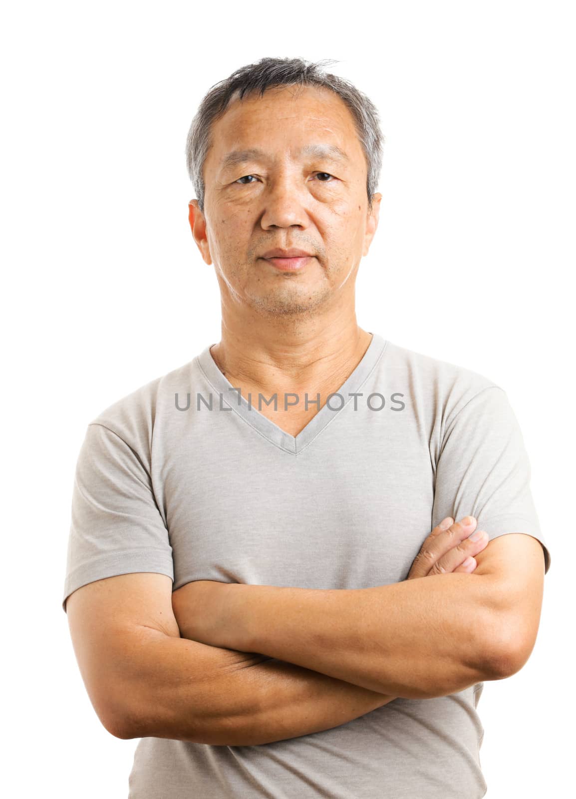 Asian mature man