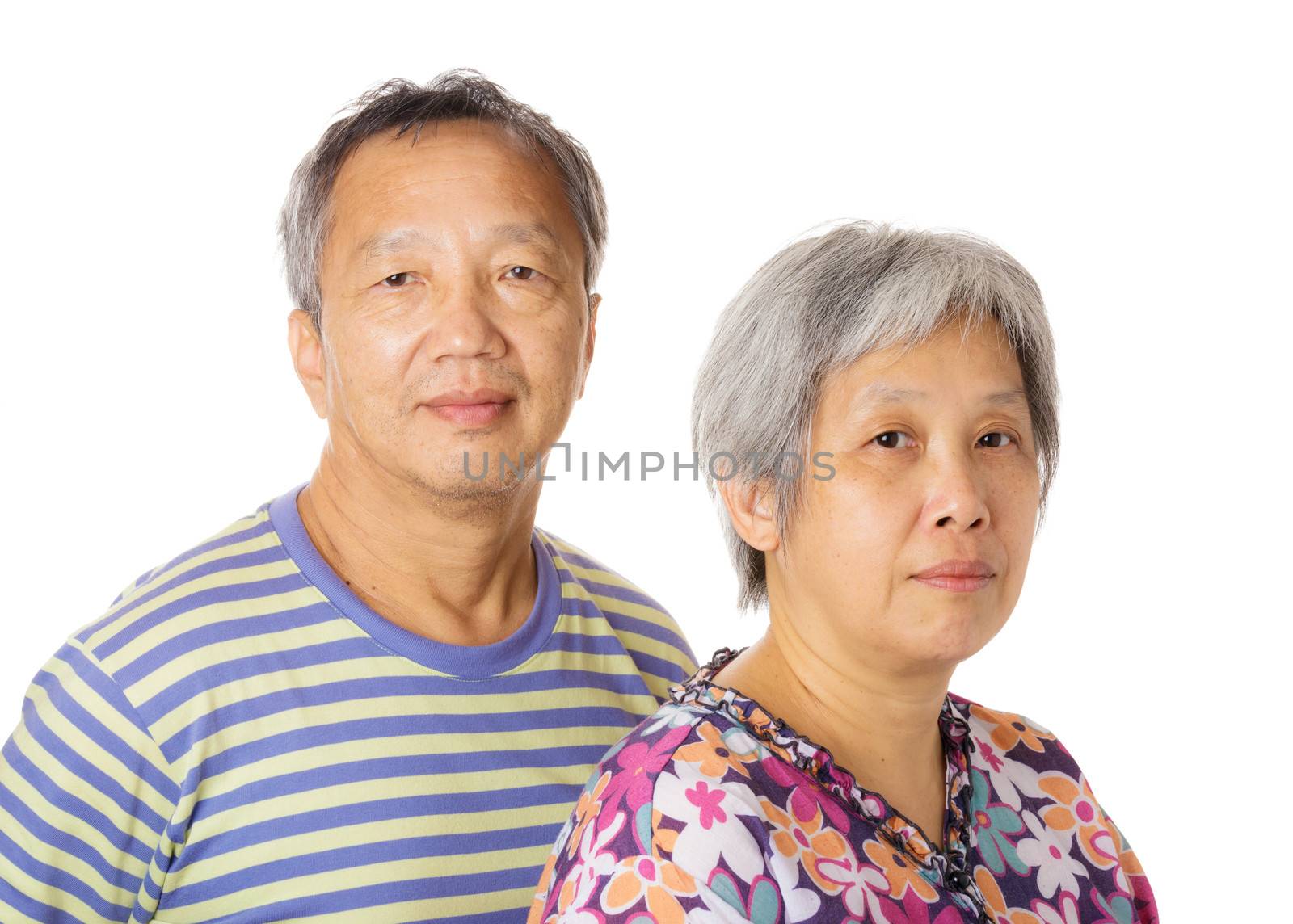 Asian elderly couple by leungchopan