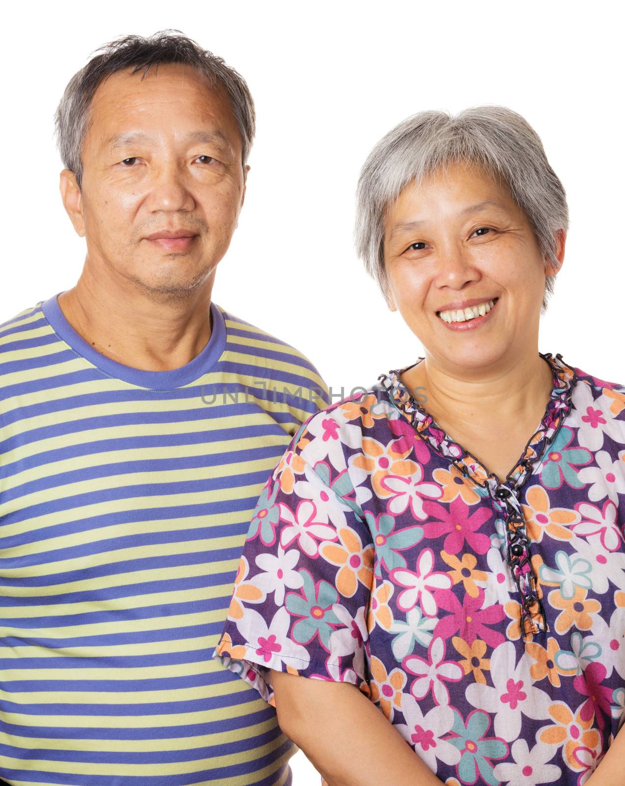 Asian elderly couple by leungchopan