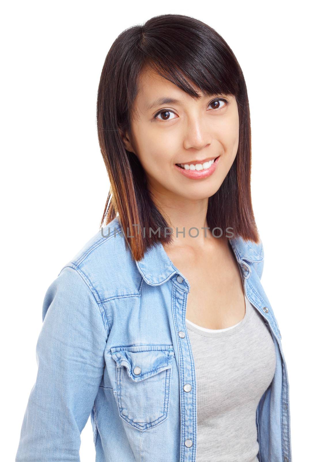 Asian woman with smile