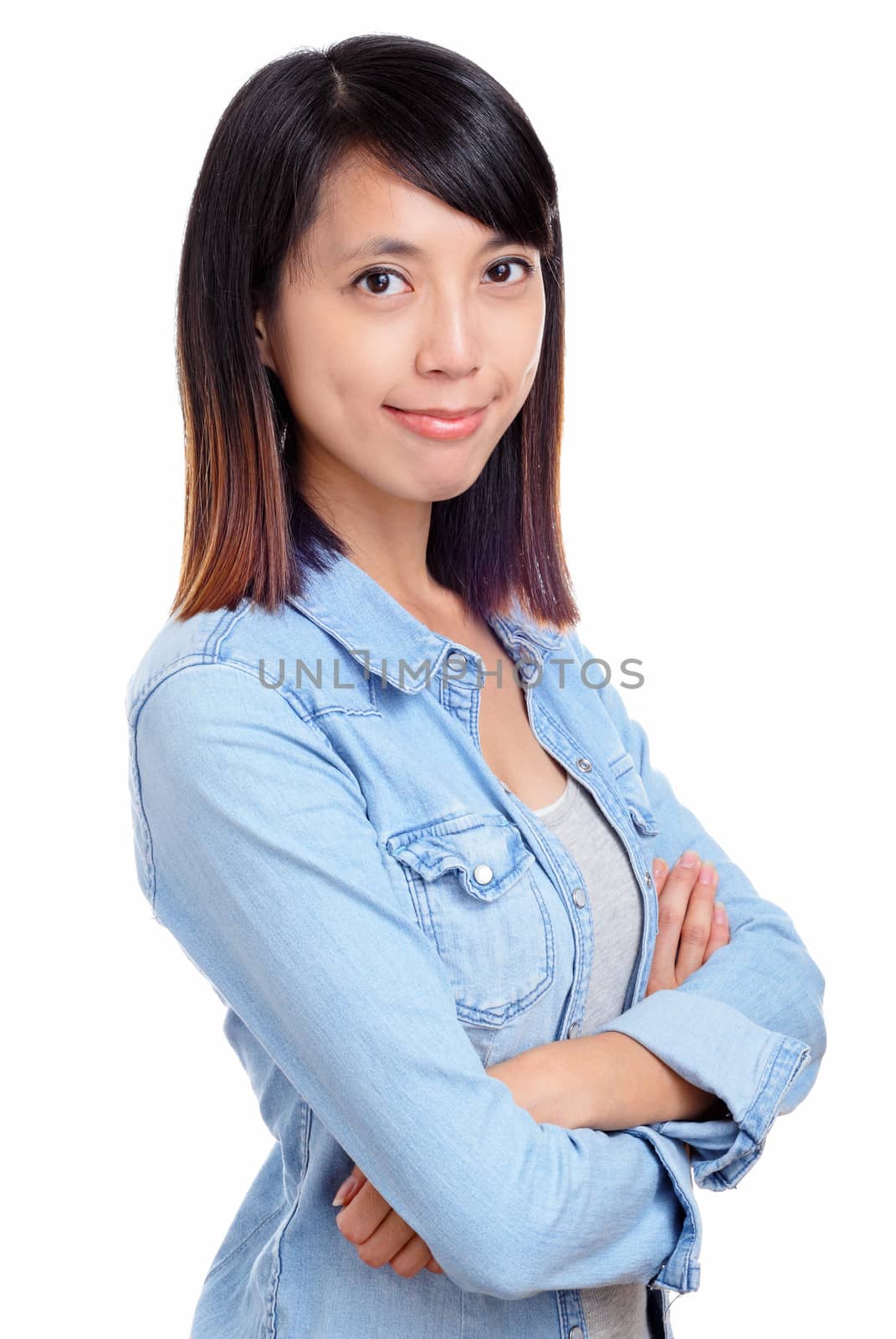 Asian woman with smile