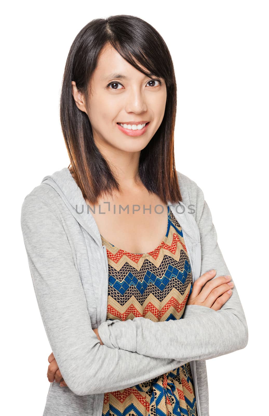 Young asian woman smile