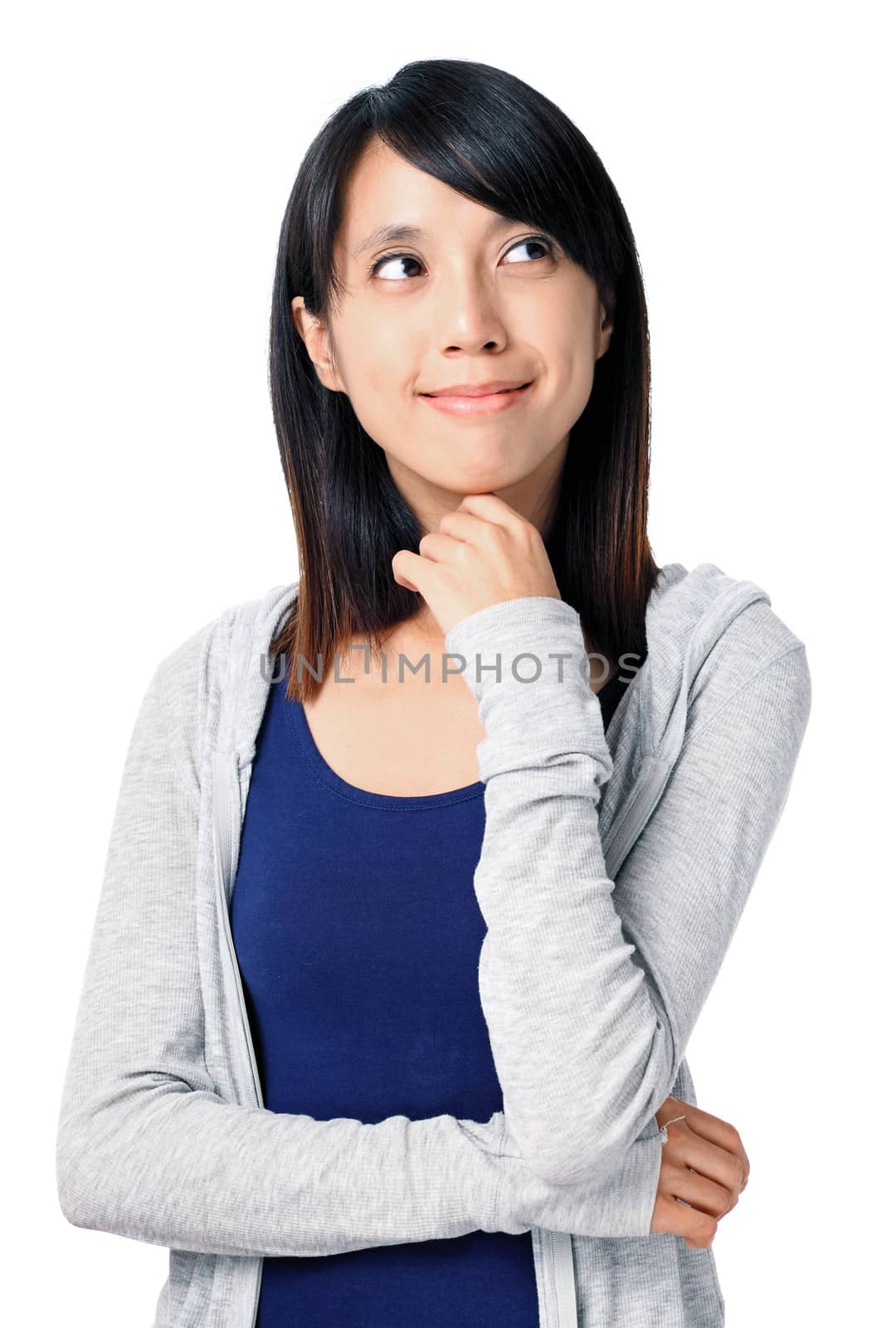 Thoughtful woman by leungchopan