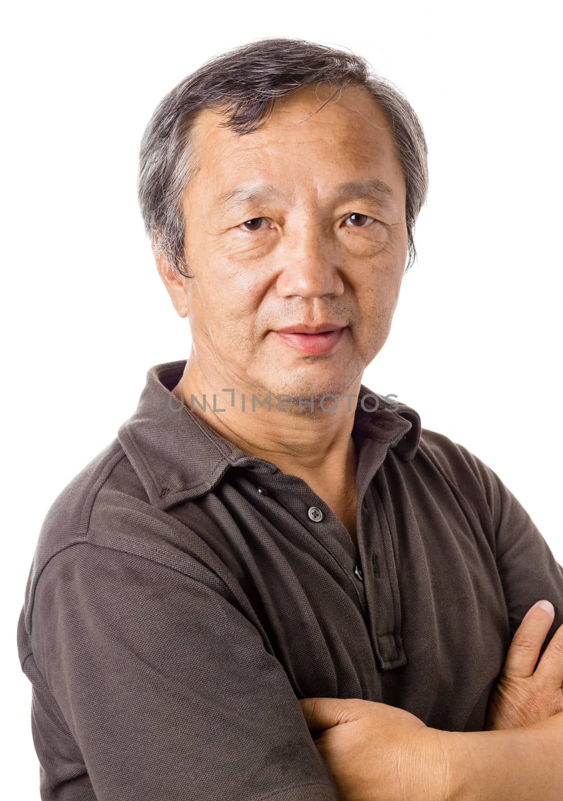 Asian senior man portrait