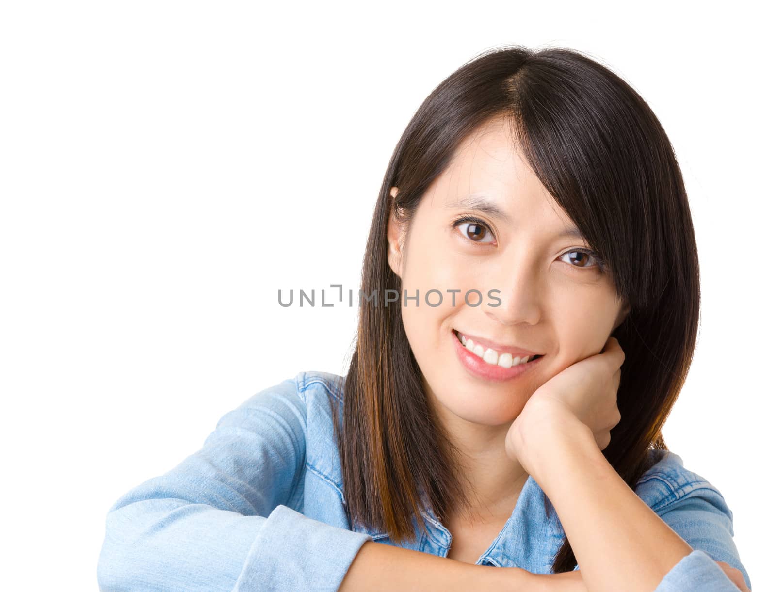 Young asian woman smile