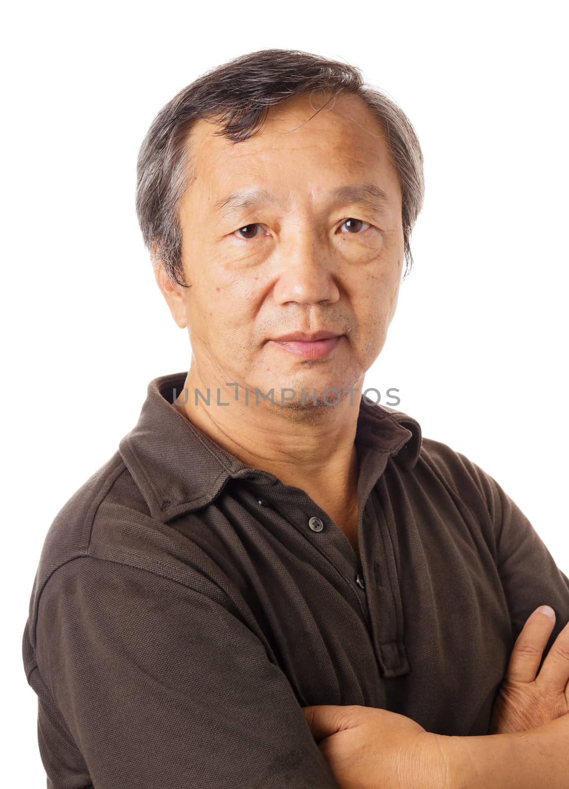Asian old man by leungchopan