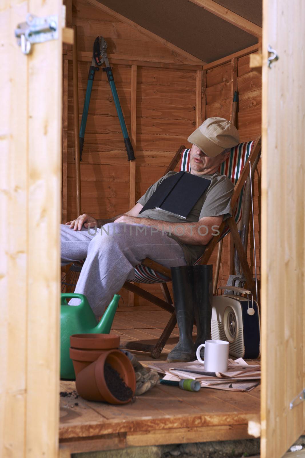 Asleep in shed by gemphotography