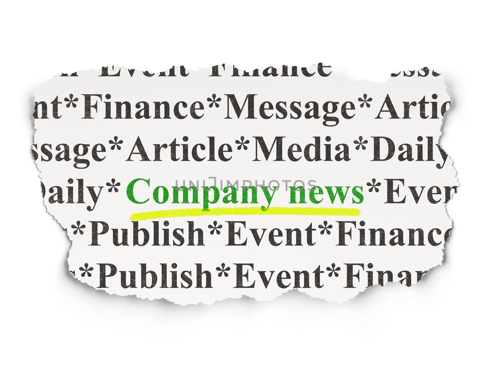 News concept: Company News on Paper background by maxkabakov