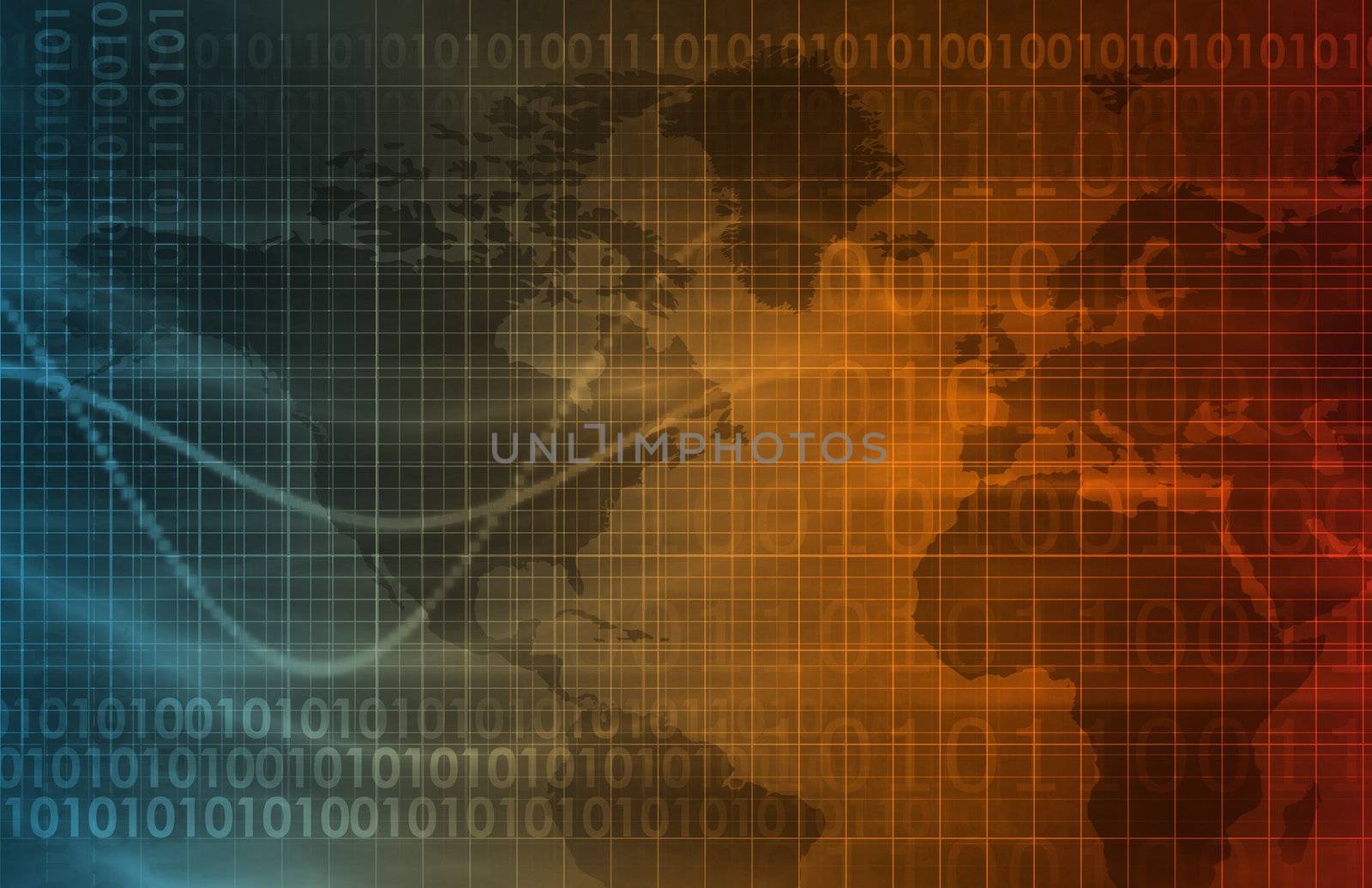 Technology Background Digital Energy as a Art