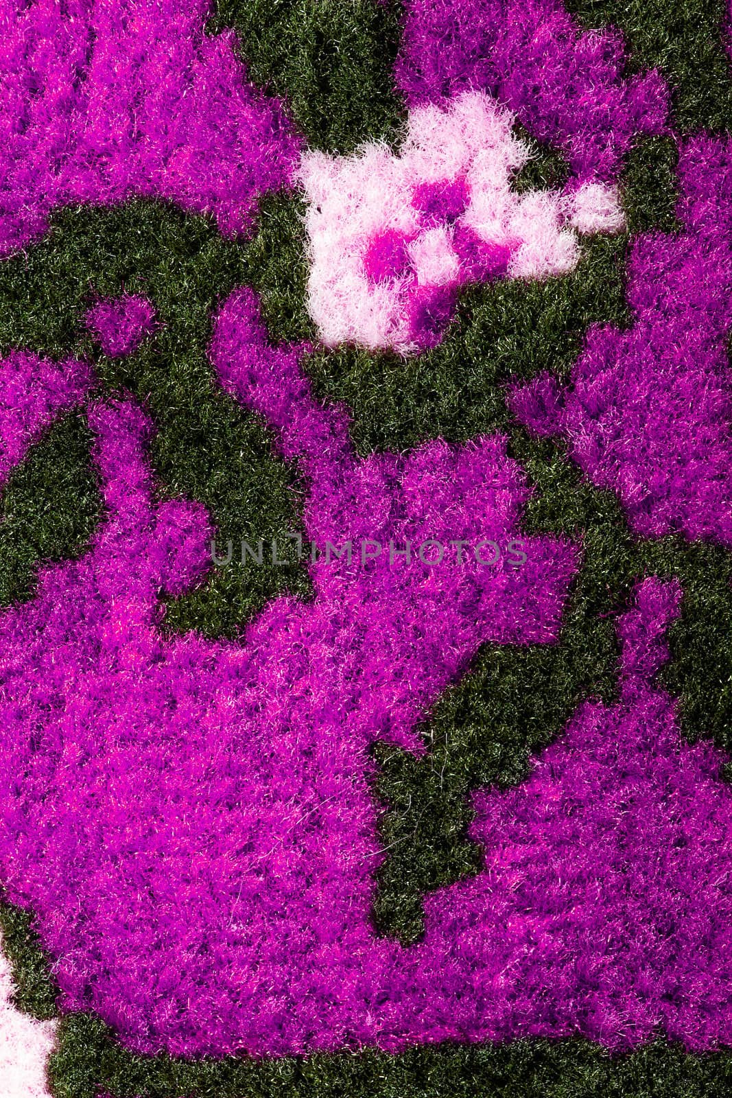 Hand woven carpet pattern, close up view by sfinks