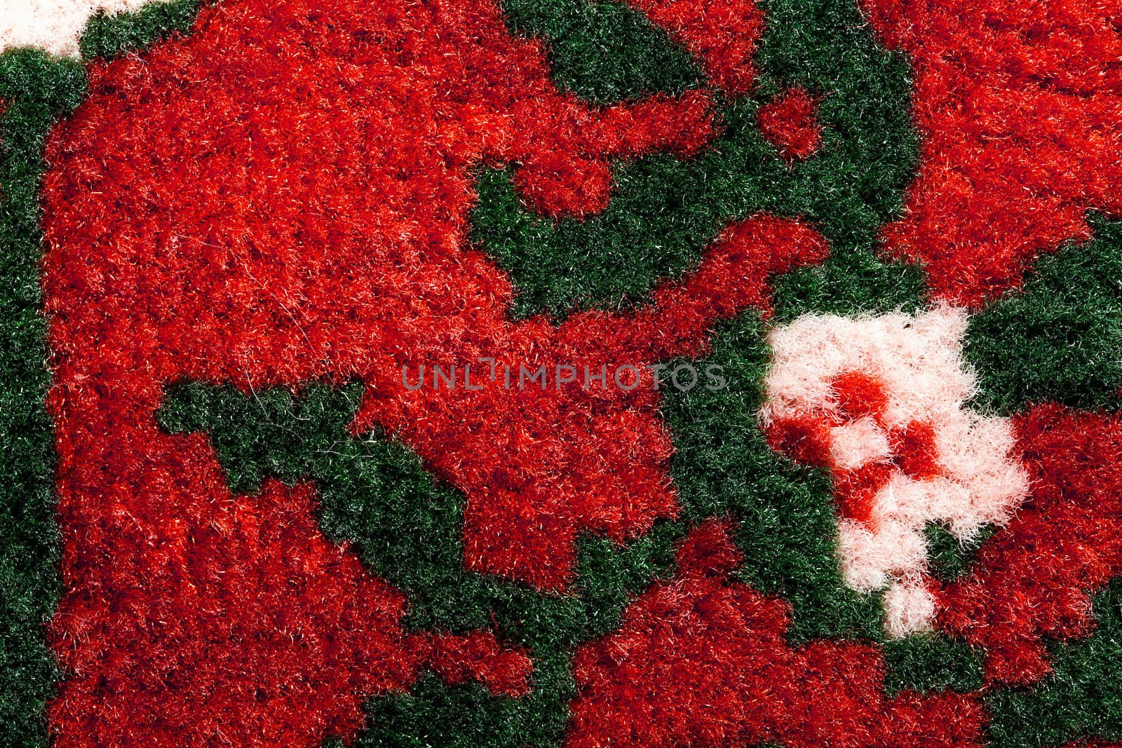 Red fabric pattern with vignette