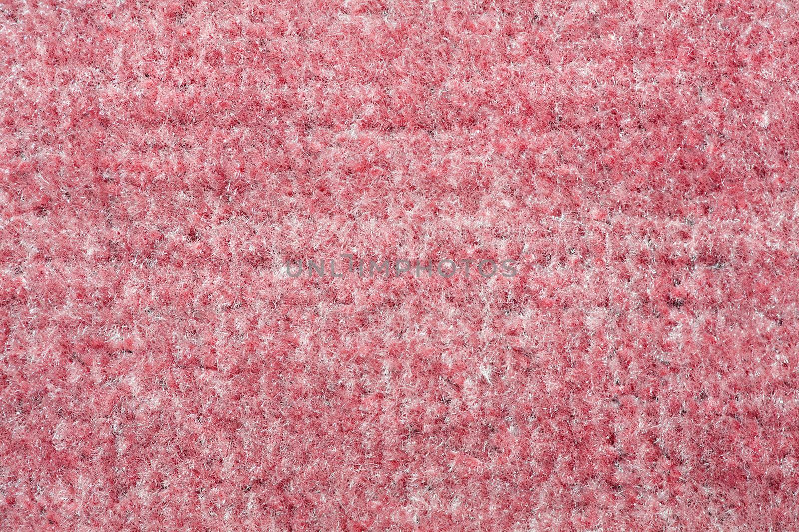 Background of red carpet or foot scraper by sfinks