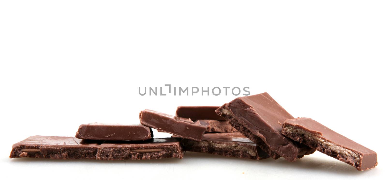 Chocolate Isolated On White by nenov