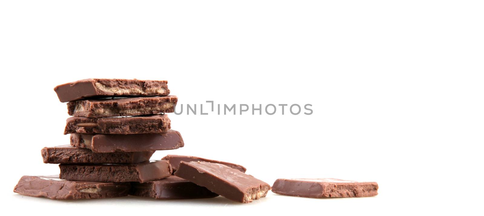 Chocolate Isolated On White