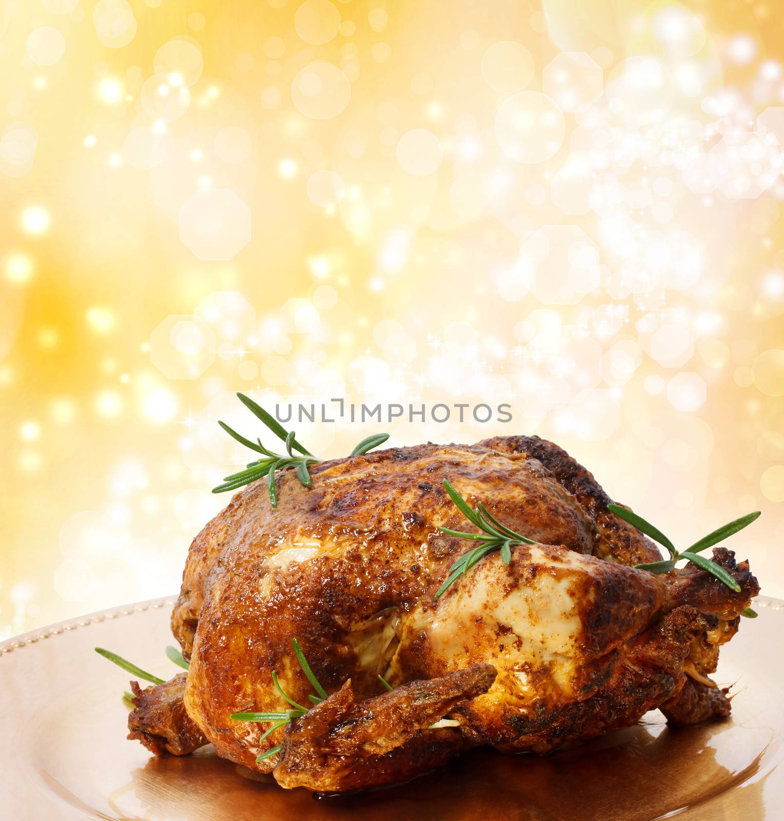 Roasted Holiday Whole Chicken by melpomene