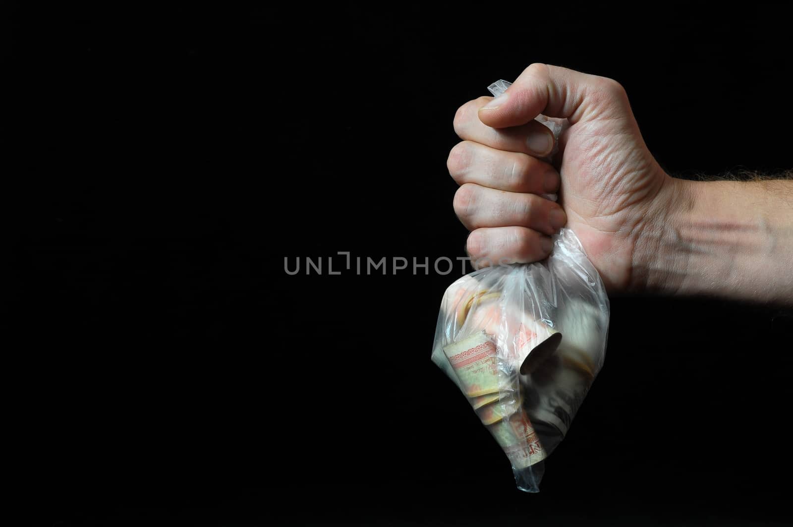 Trapped Money And an Hand  by underworld