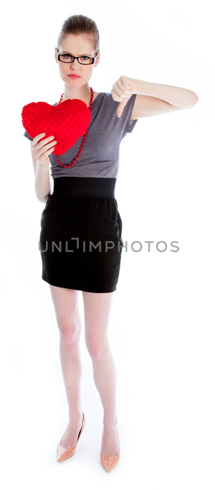 Attractive caucasian girl in her 30 shot in studio by shipfactory