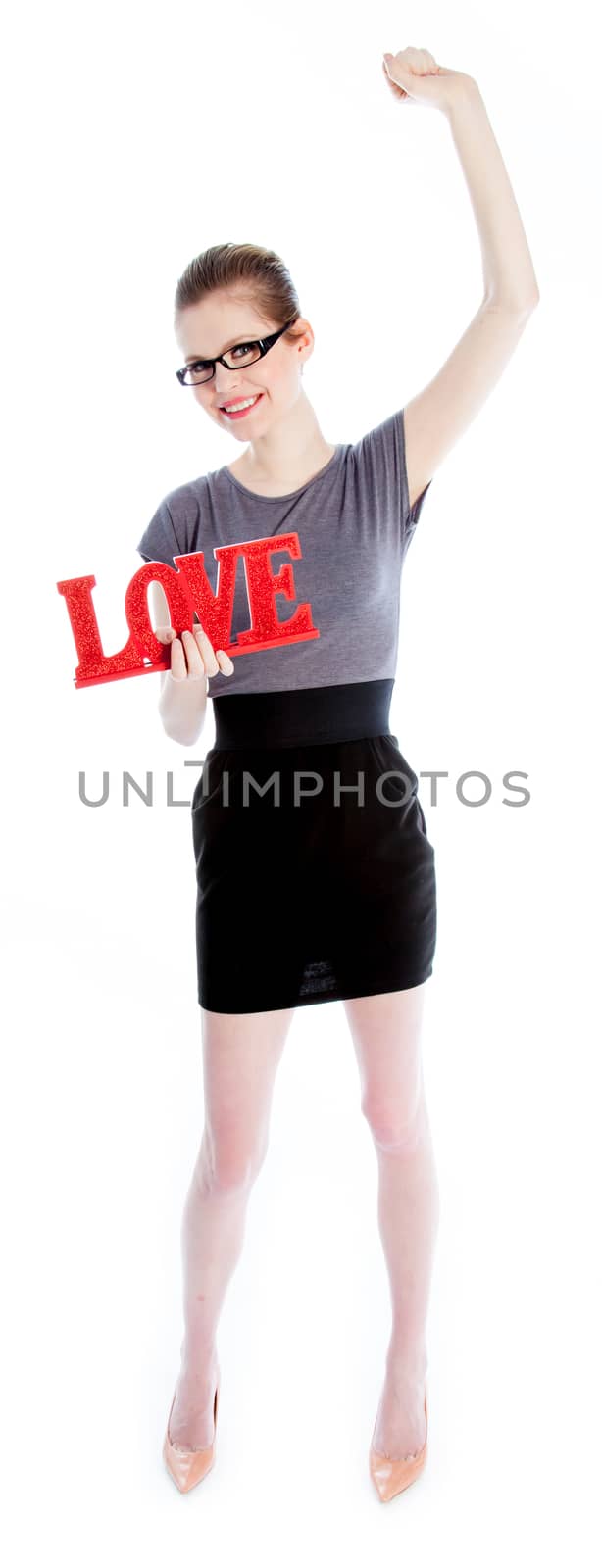 Attractive caucasian girl in her 30 shot in studio by shipfactory