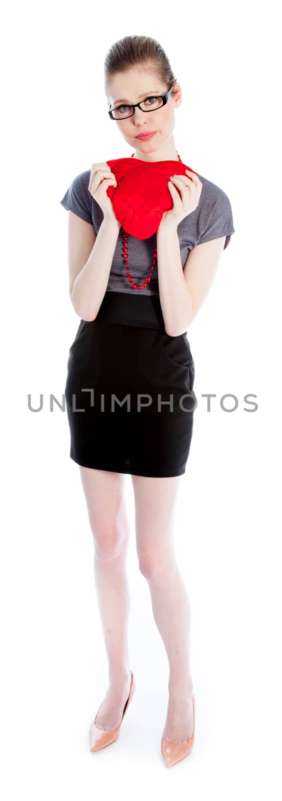 Attractive caucasian girl in her 30 shot in studio by shipfactory