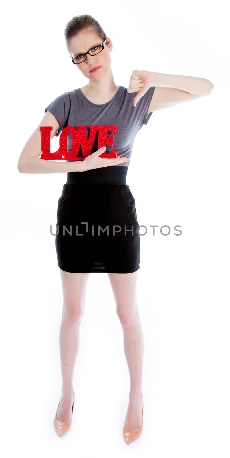 Attractive caucasian girl in her 30 shot in studio by shipfactory