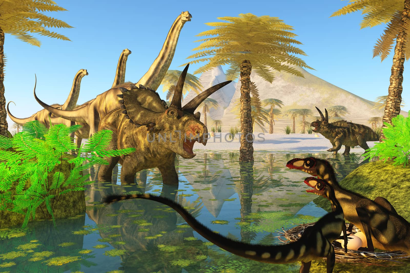 Cretaceous Swamp by Catmando