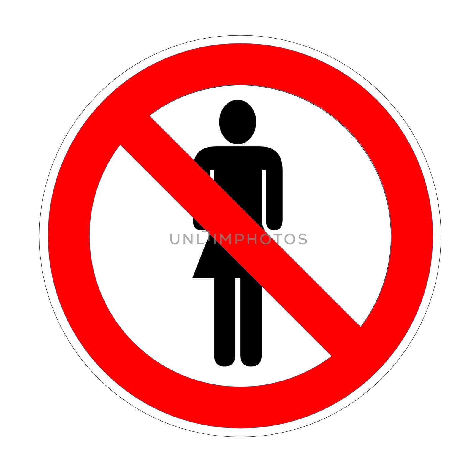 No trespassing sign females by Elenaphotos21