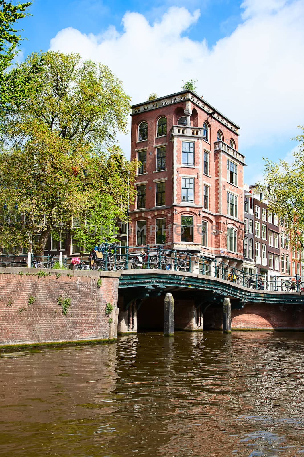 Traditional houses of the Amsterdam, Netherlands