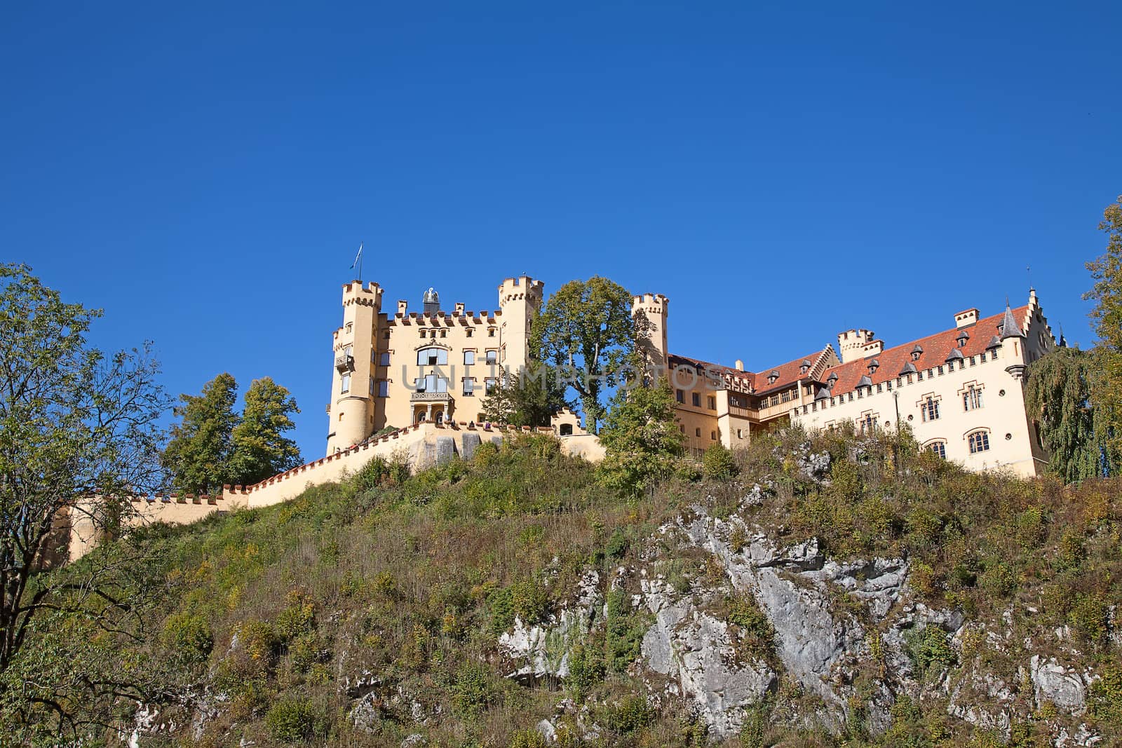 Hohenschwangau castle in Bavarian alps, Germany