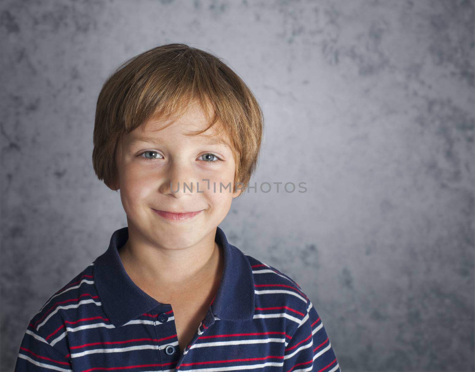 portrait of a handsome smiling boy