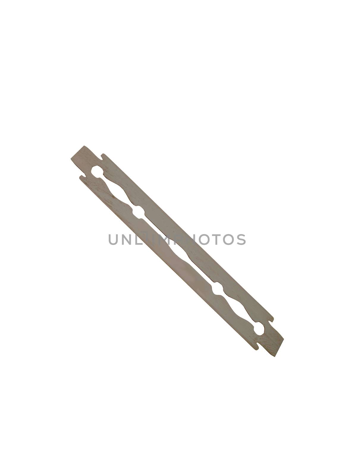 razor blade isolated on white background     