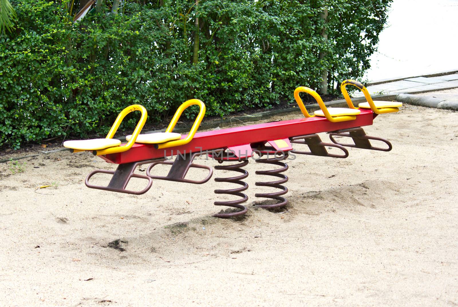 seesaw at the playground
