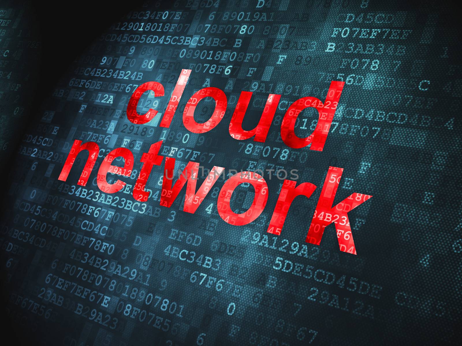 Cloud computing technology, networking concept: Cloud Network on by maxkabakov