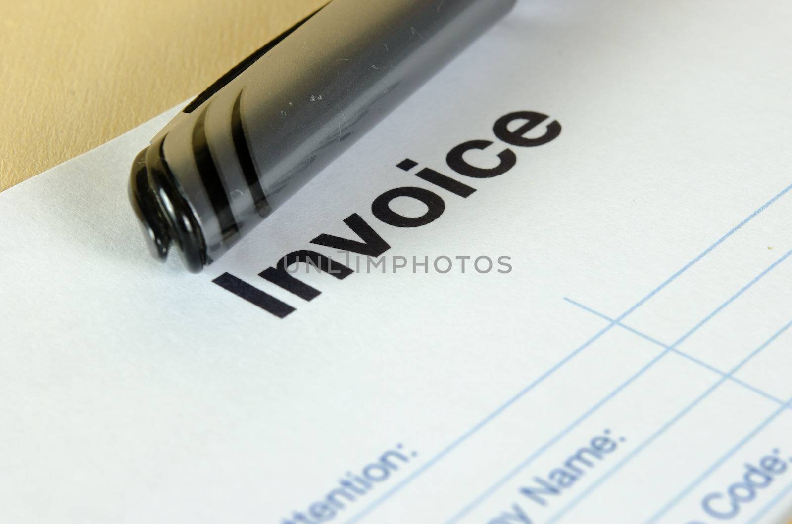 invoice and pen by aoo3771
