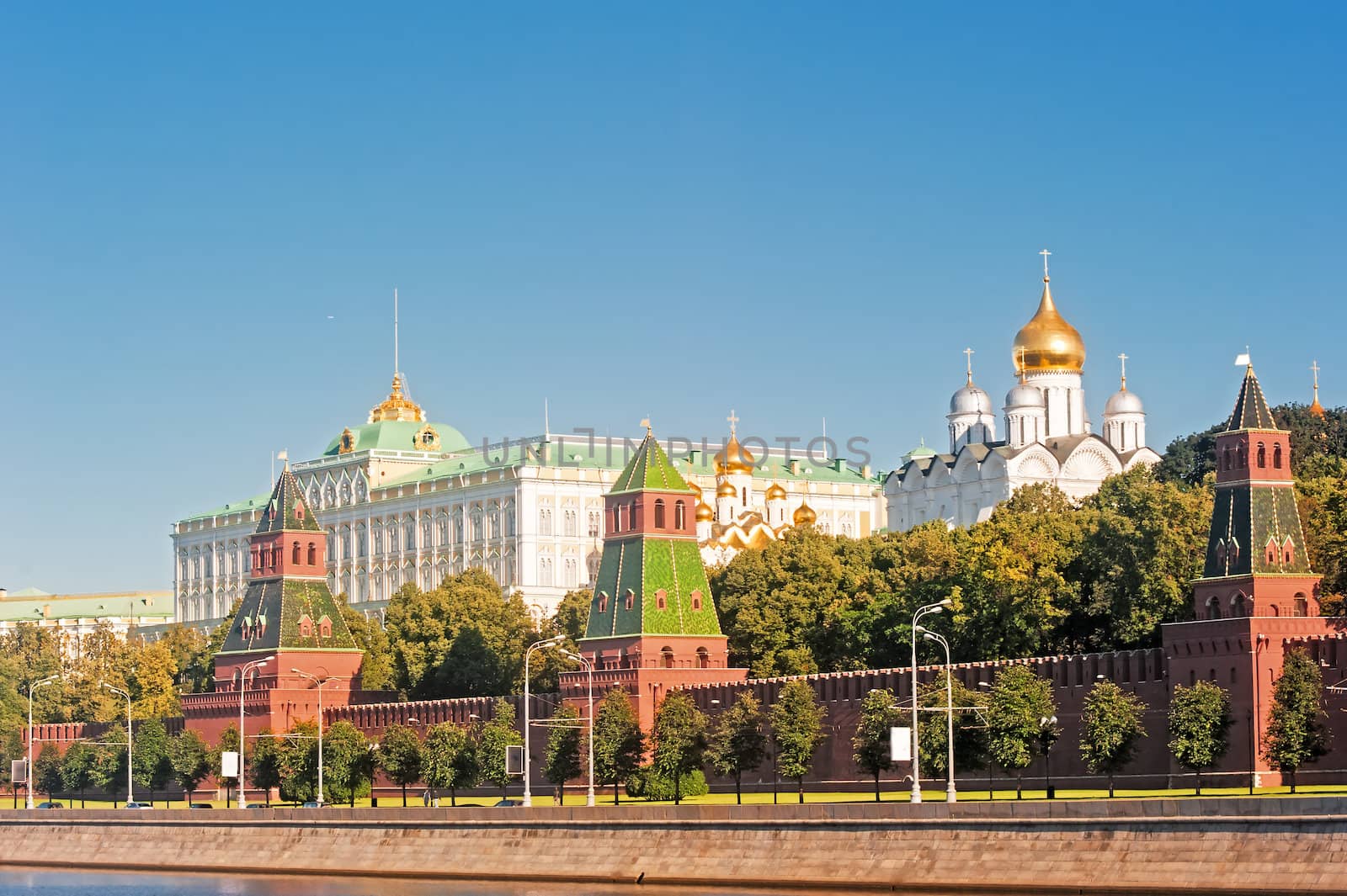 View of the Grand Kremlin Palace and the Ivan the Great Bell. Moscow