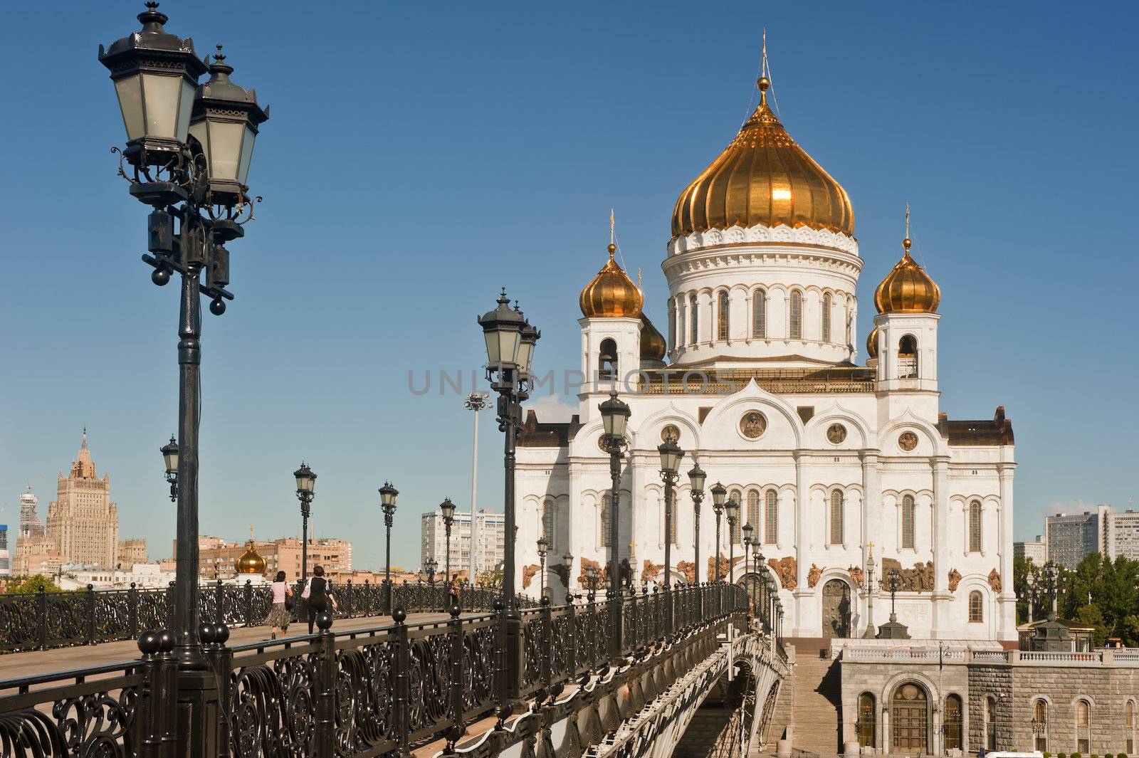 Bridge going to the Patriarchal Cathedral of Christ the Savior by kosmsos111