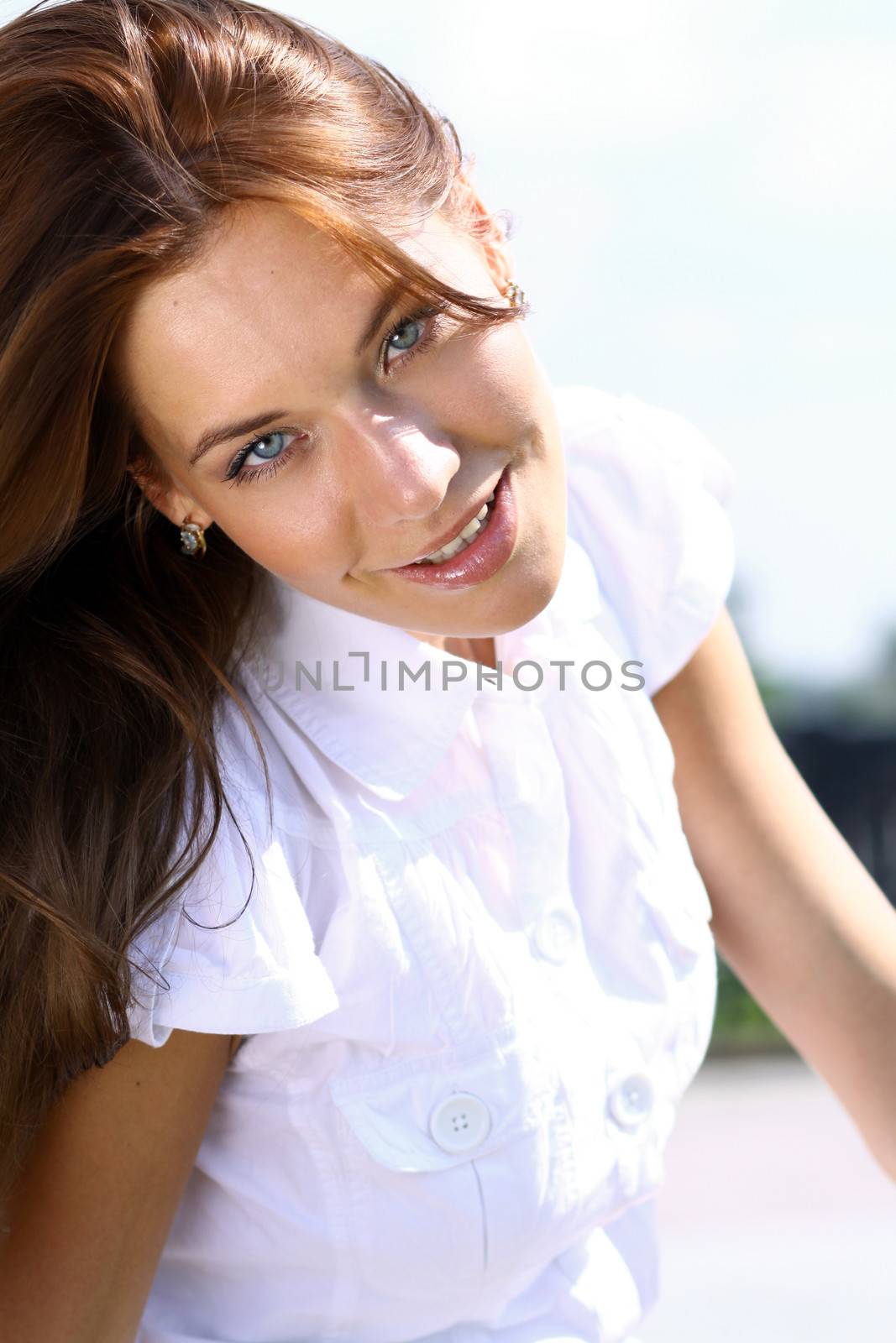 Beautiful young woman. Outdoor portrait