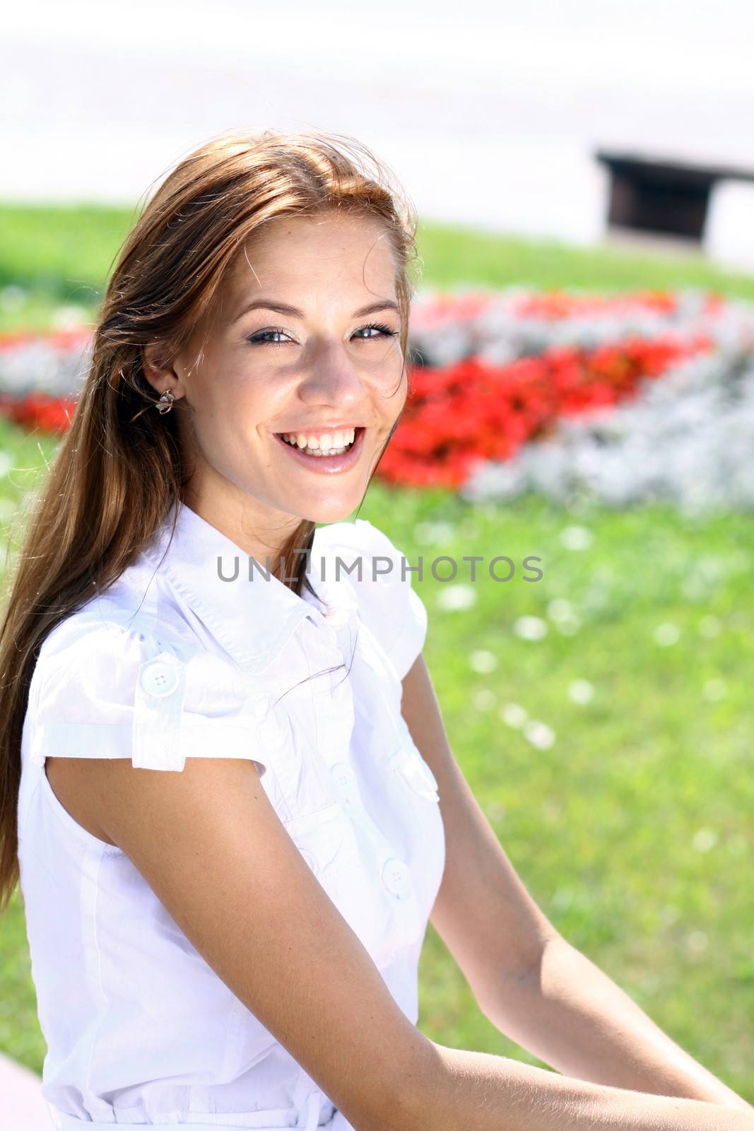 Beautiful young woman. Outdoor portrait