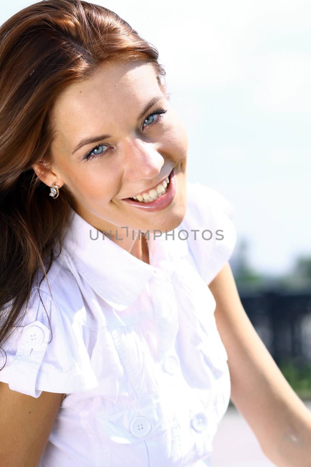 Beautiful young woman. Outdoor portrait