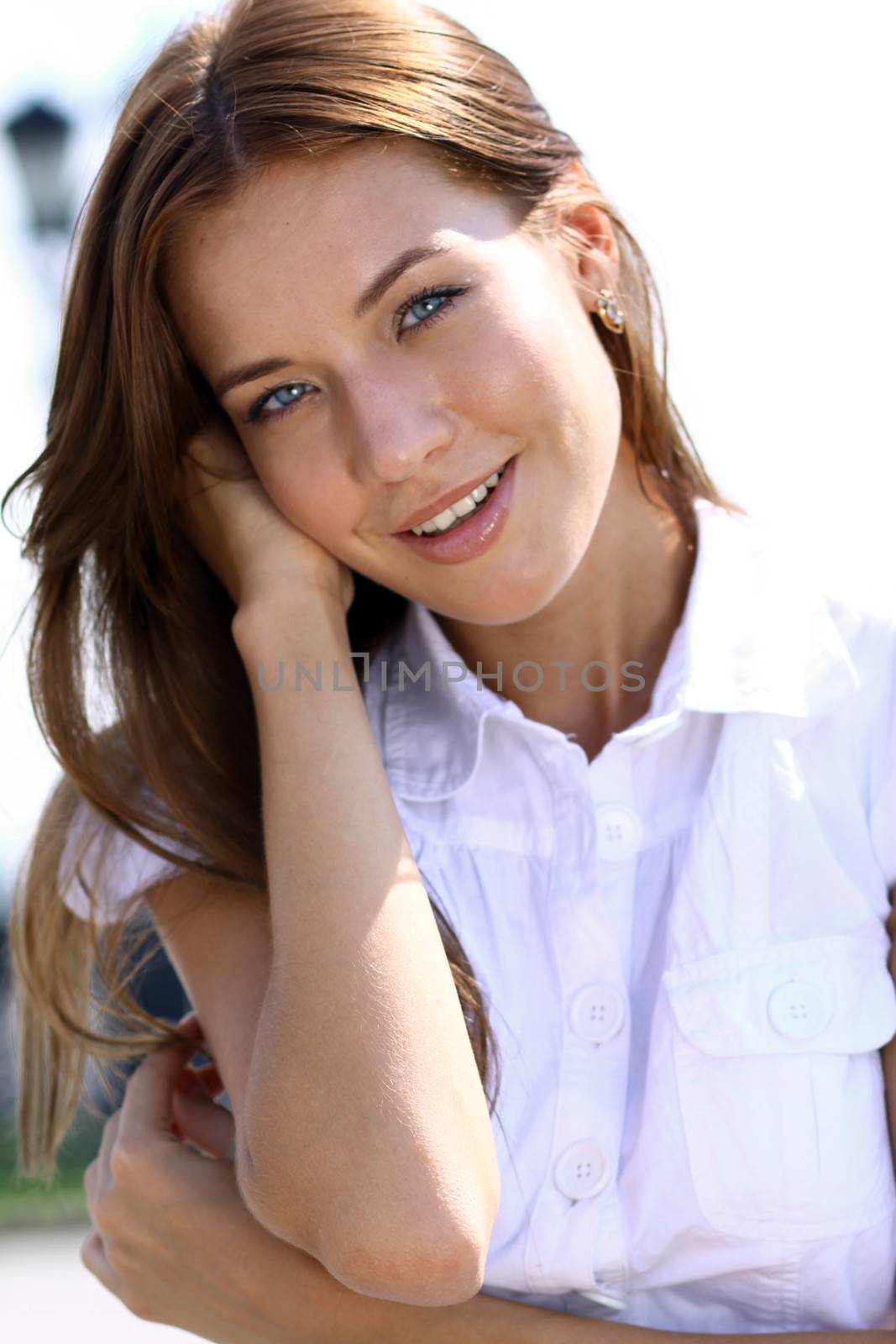 Beautiful young woman. Outdoor portrait