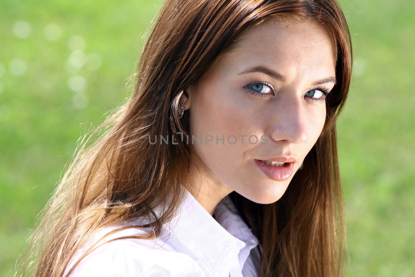 Beautiful young woman. Outdoor portrait