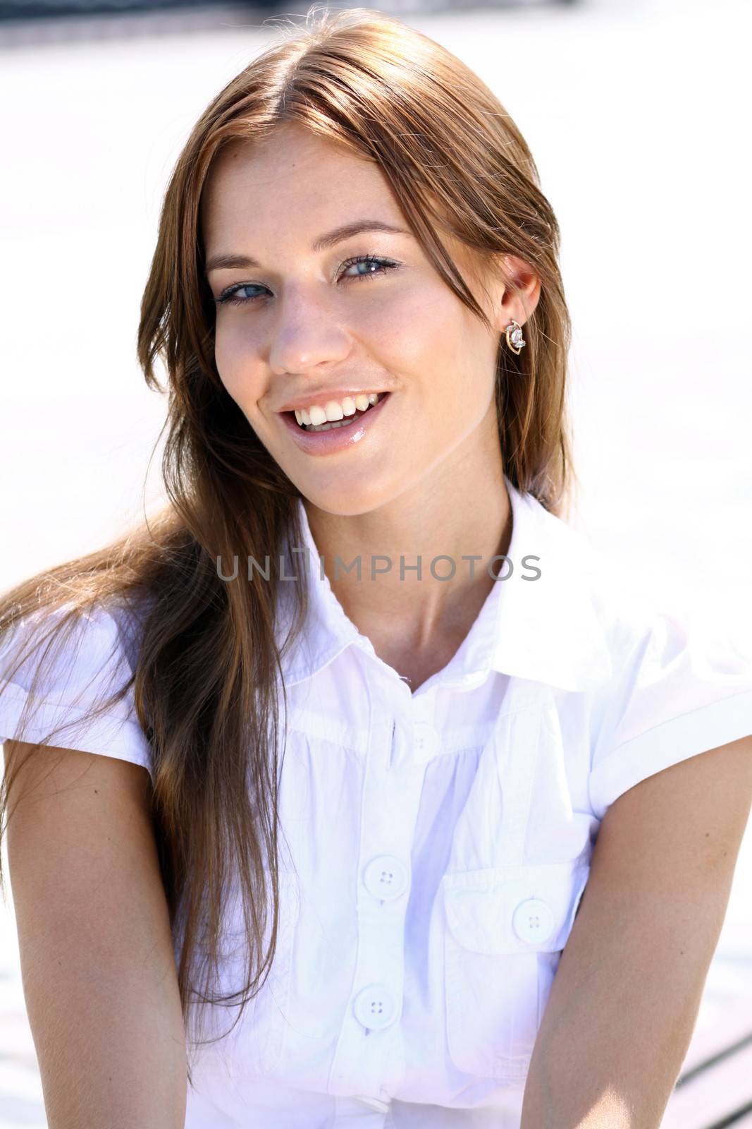 Beautiful young woman. Outdoor portrait