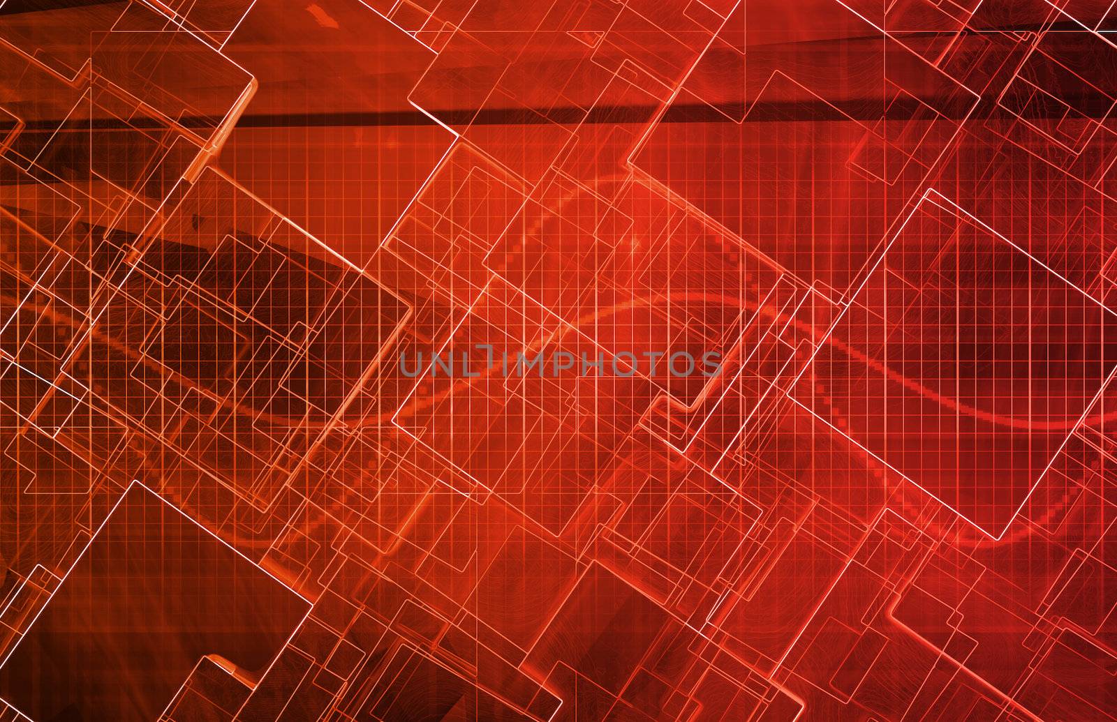 Futuristic Background as a Network Concept Art