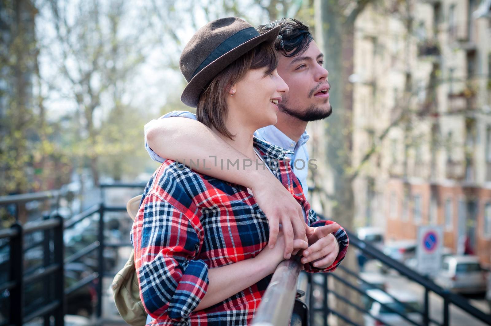 young hipster lovers by peus