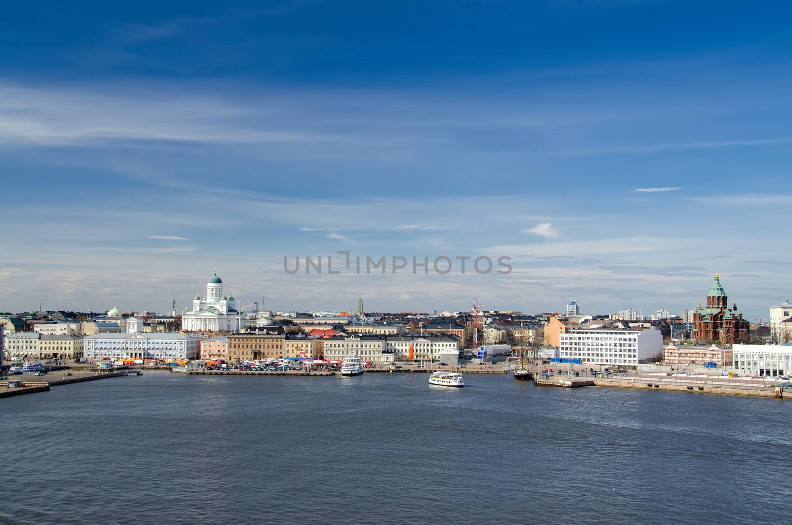 View of the city of Helsinki. Finland.