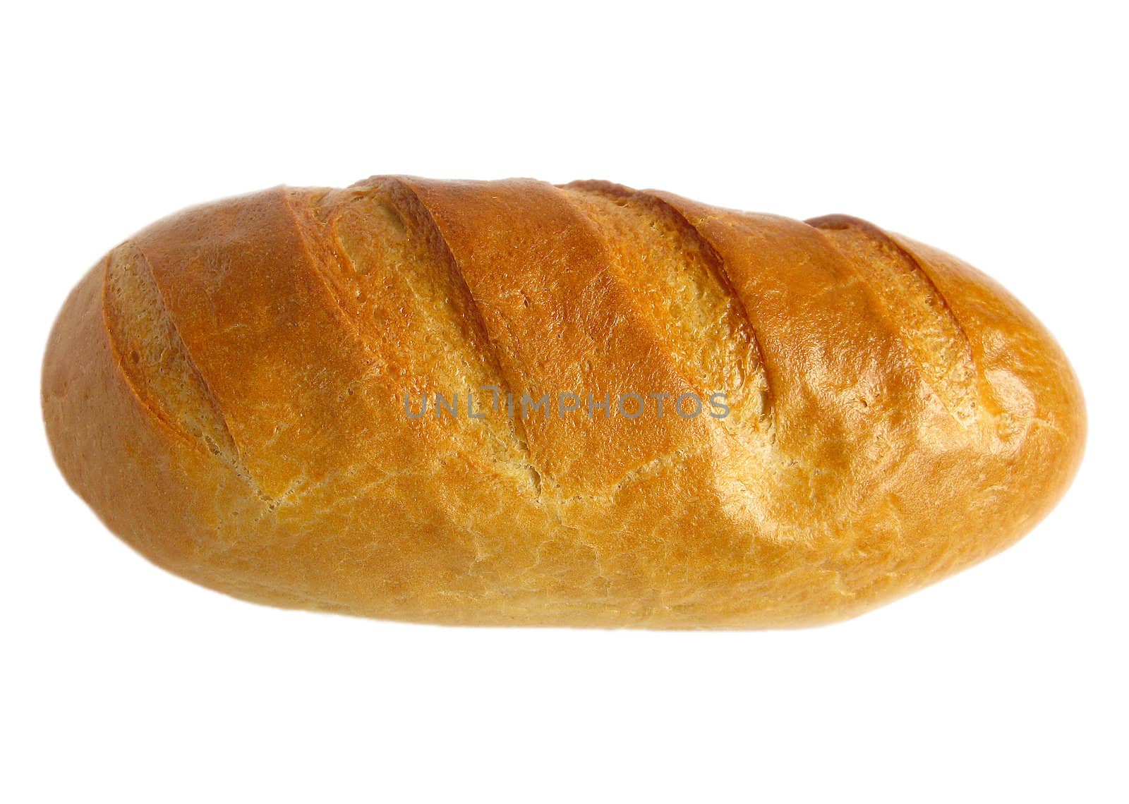 Lloaf of bread isolated on white
