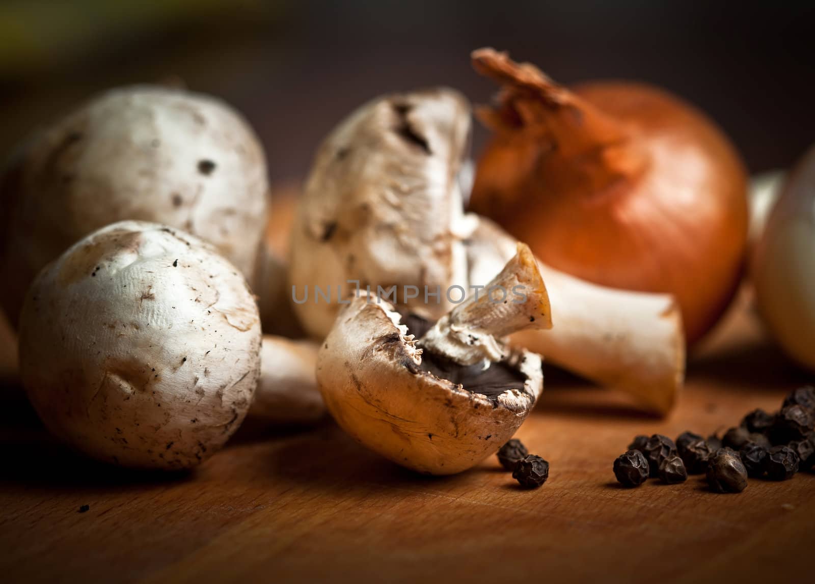 Still life with mushrooms by palinchak