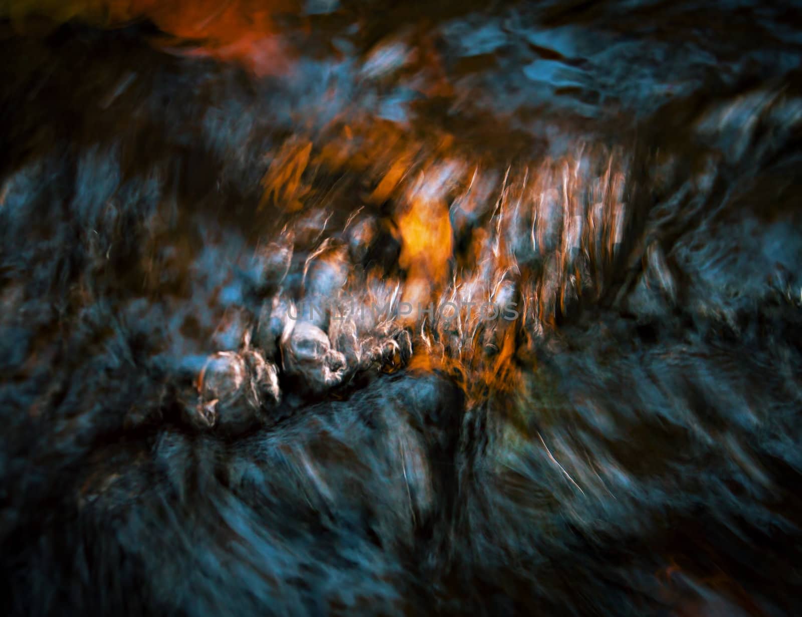 Abstract image of fresh water surface at close range