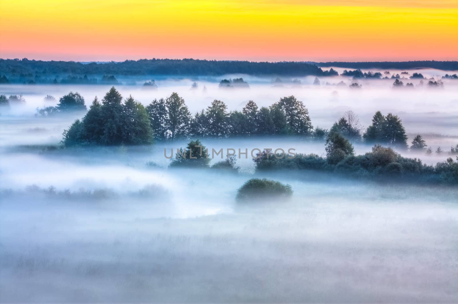 Beautiful Lake On Sunrise by ryhor