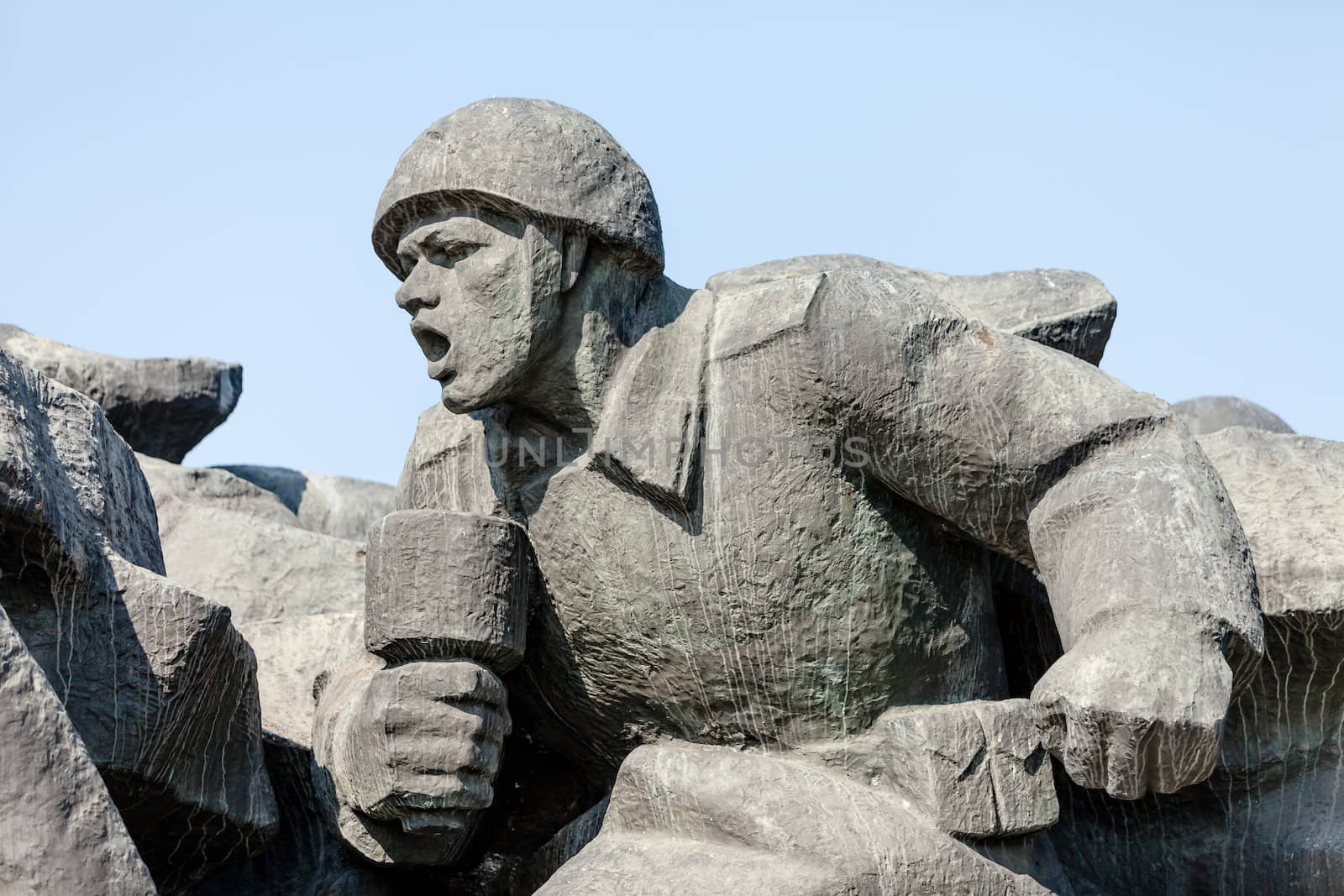 Soviet era WW2 memorial in Kiev Ukraine