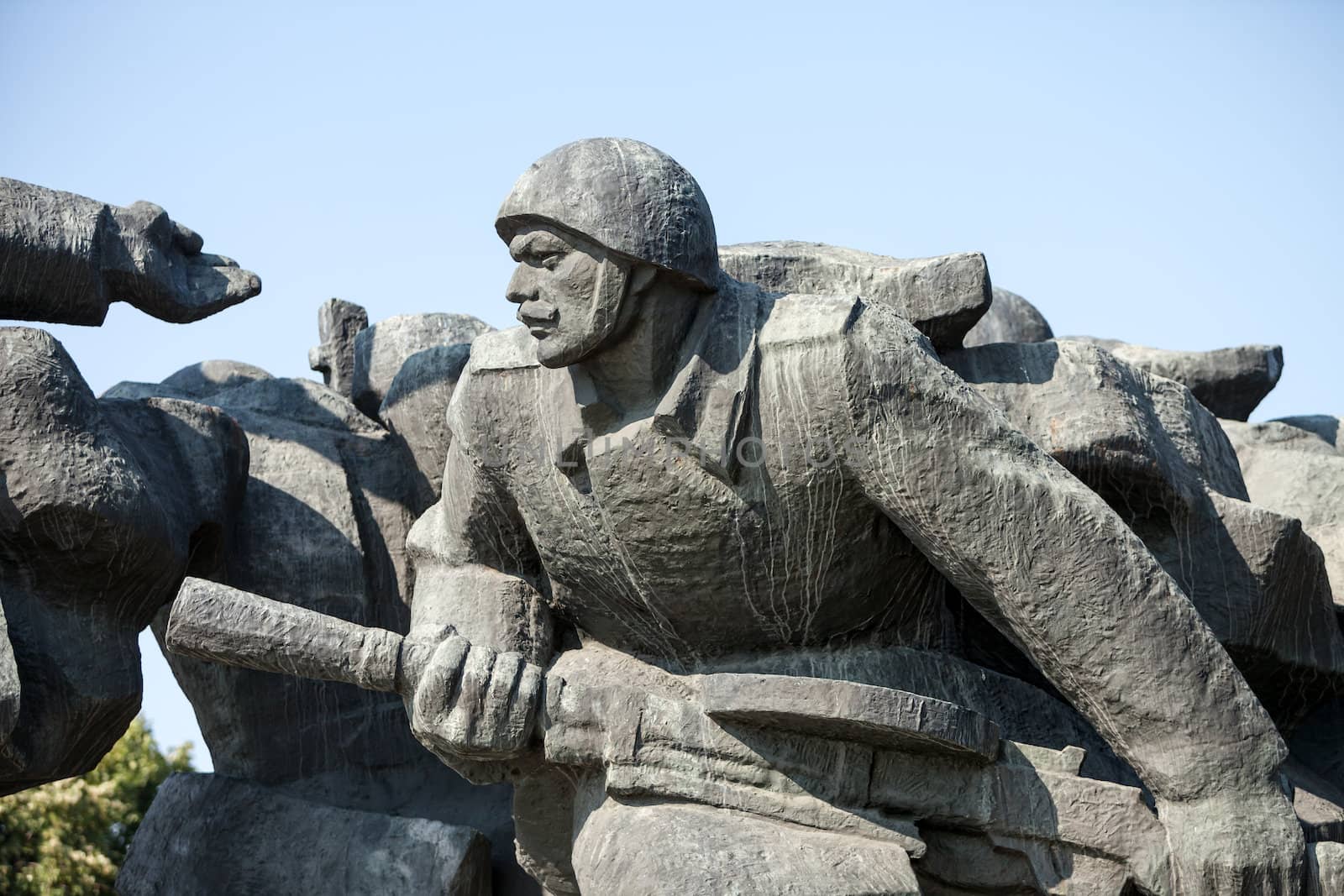 Soviet era WW2 memorial in Kiev Ukraine